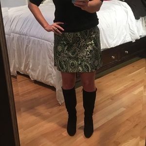 Lilly Pulitzer paisley corduray skirt